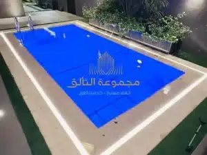 مسبح سكيمر عائلي بتكلفة اقتصادية وتصميم عملي في حي الحمدانية.